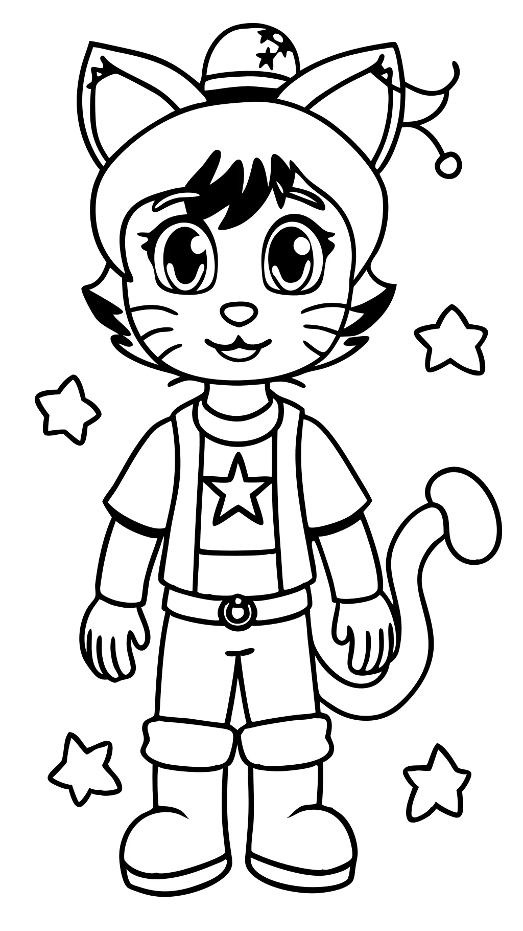 Página para colorear de Catboy